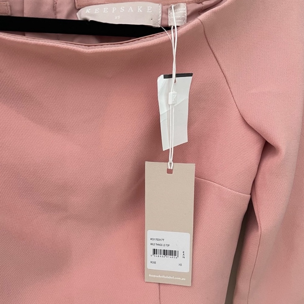 NWT KEEPSAKE Wild Things Long Sleeve Crop Top - Picture 3 of 3